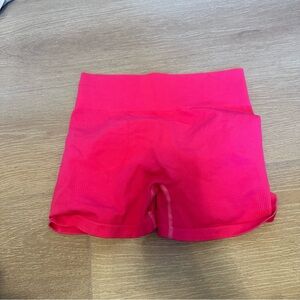 5 for $25 SHEIN hot pink compression workout shorts